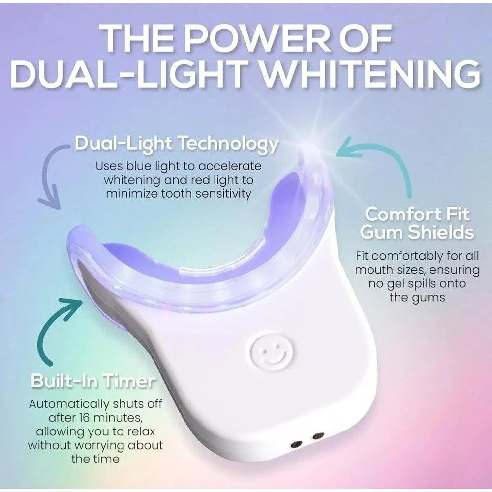 Venus Visage Bright White Teeth Whitening Kit with LED Light 10/2026 - NEW